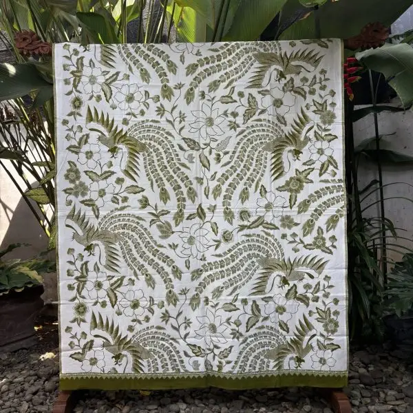 Kain Katun Tulis Sawung Galing Buketan