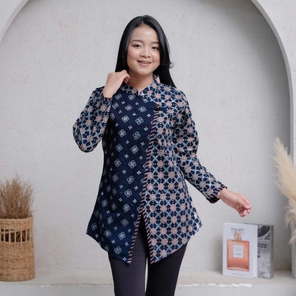 Blus Kanza Model Janggan | Batik Modern